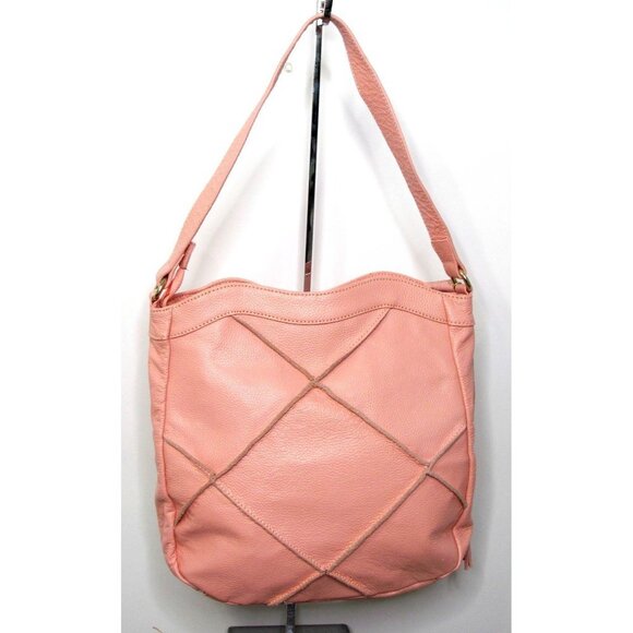 Nyla Noor Leather Soho Bucket Handbag Purse Tassel - Picture 4 of 12